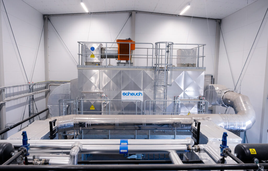 Elektrostatfilter i en panncentral.